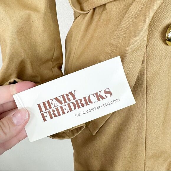 Vintage 1970 Penny Lane Racoon Fur Trim Coat Jacket Winter Waist Tie Trench - Picture 5 of 11